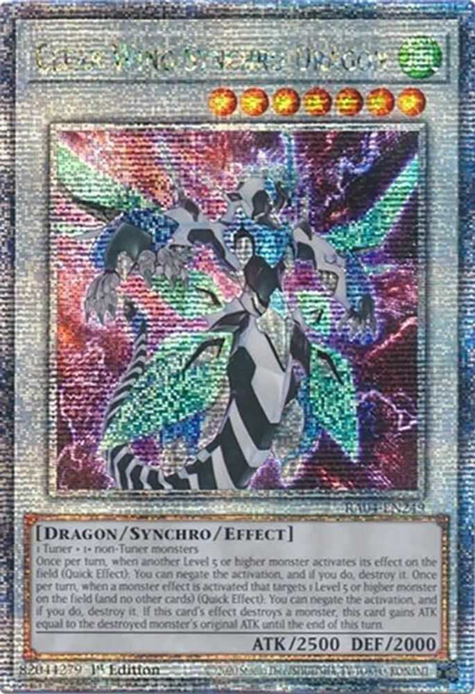 Clear Wing Synchro Dragon (Quarter Century Secret Rare) (RA04-EN249) - Quarter Century Secret Rare