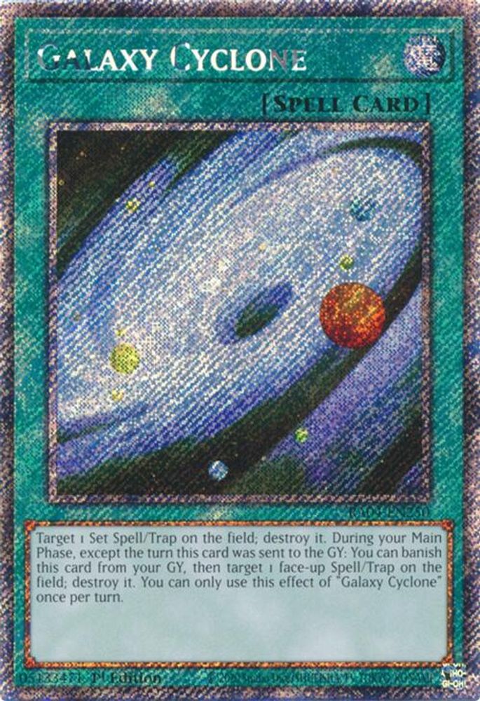 Galaxy Cyclone (Platinum Secret Rare) (RA04-EN250) - Platinum Secret Rare