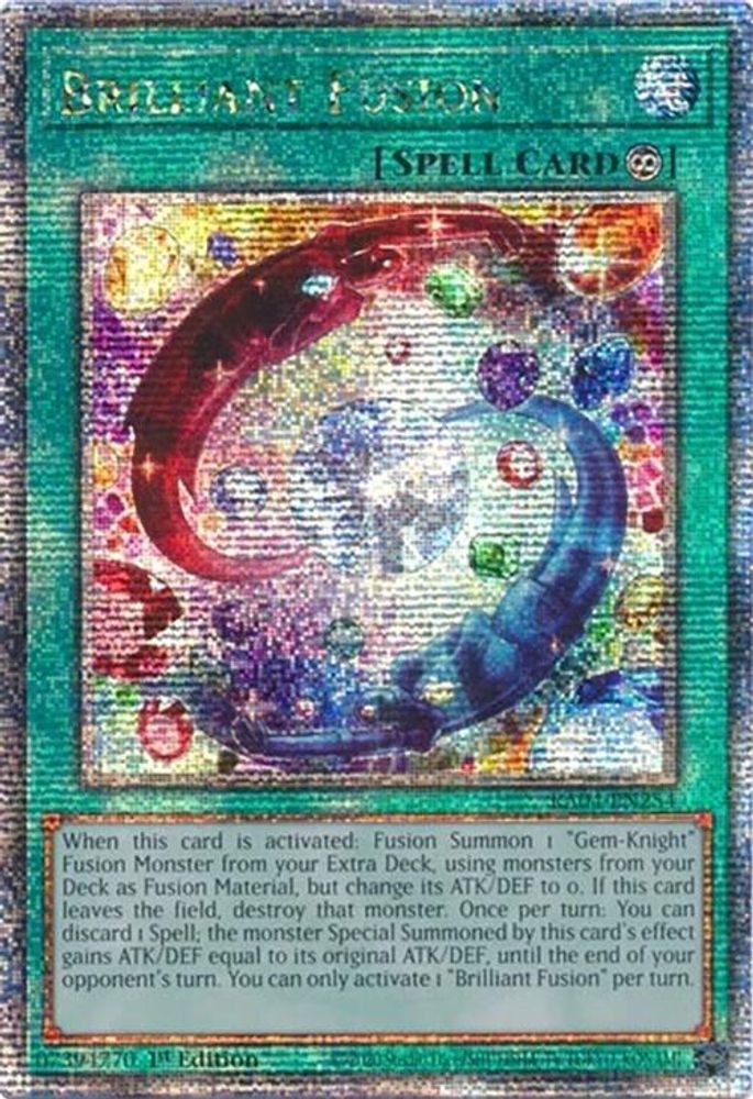 Brilliant Fusion (Quarter Century Secret Rare) (RA04-EN254) - Quarter Century Secret Rare