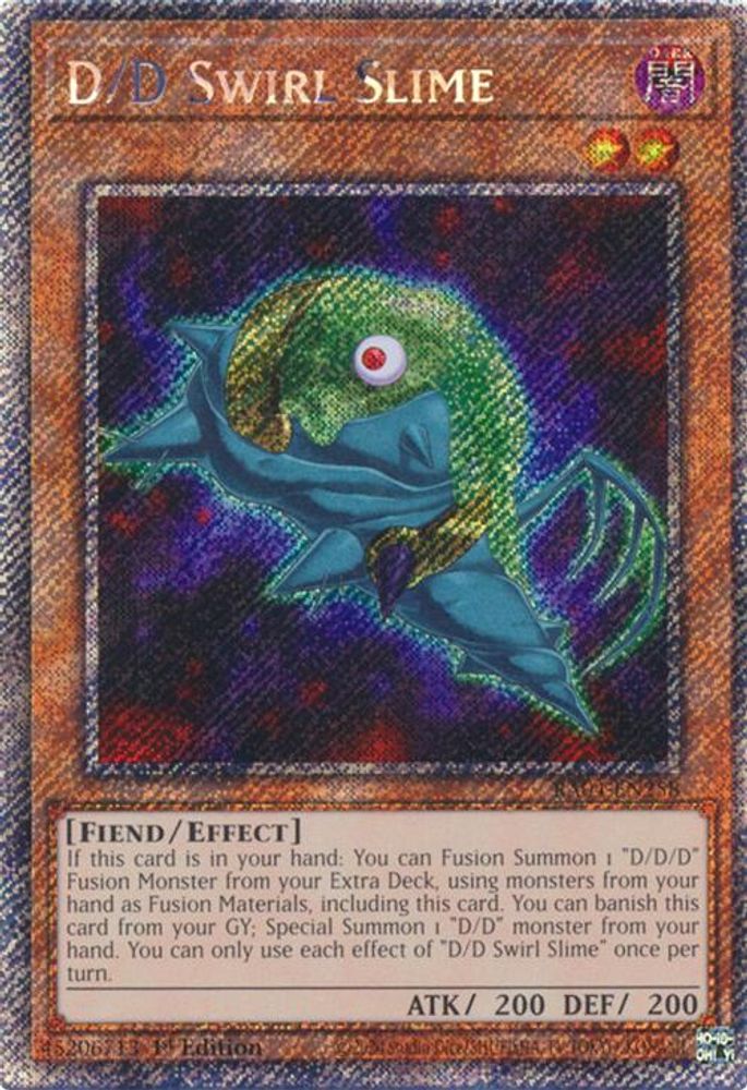 D/D Swirl Slime (Platinum Secret Rare) (RA04-EN258) - Platinum Secret Rare