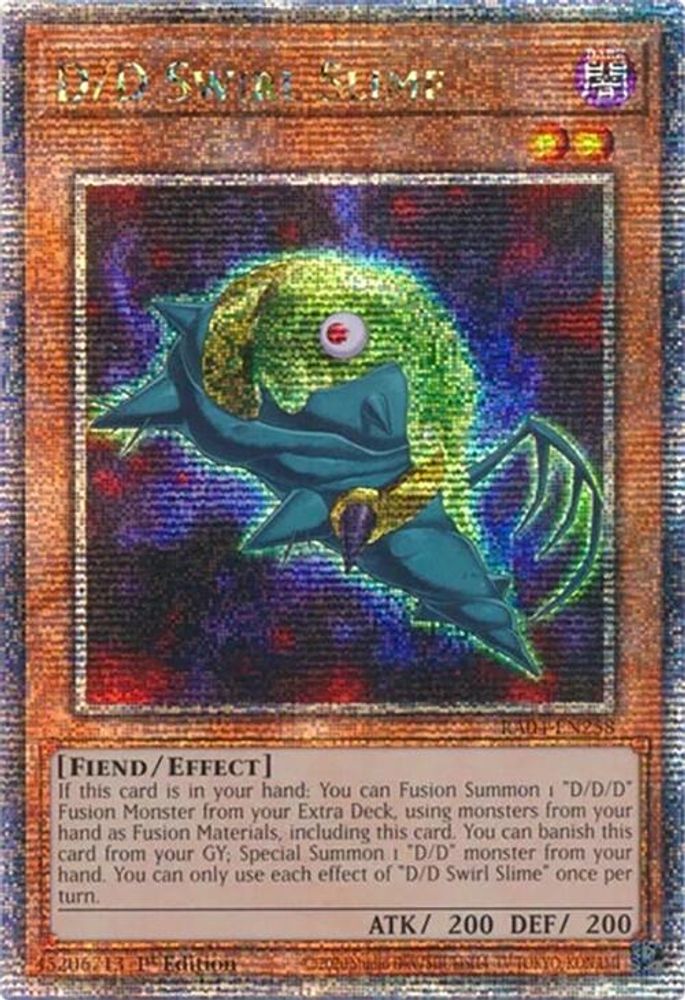 D/D Swirl Slime (Quarter Century Secret Rare) (RA04-EN258) - Quarter Century Secret Rare
