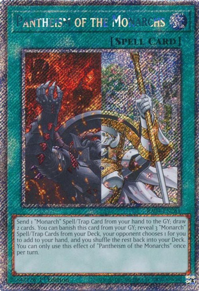 Pantheism of the Monarchs (Platinum Secret Rare) (RA04-EN261) - Platinum Secret Rare