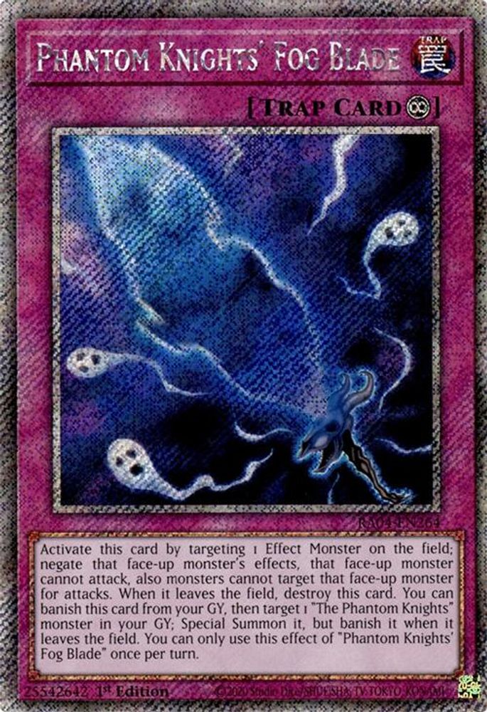 Phantom Knights' Fog Blade (Platinum Secret Rare) (RA04-EN264) - Platinum Secret Rare