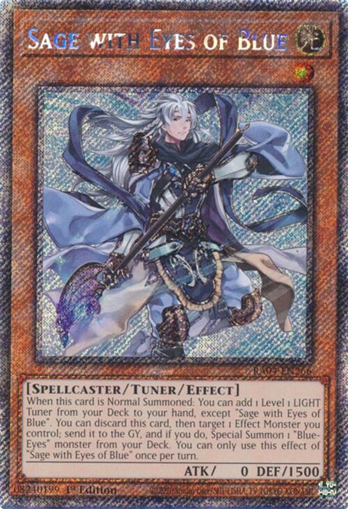 Sage with Eyes of Blue (Platinum Secret Rare) (RA04-EN266) - Platinum Secret Rare
