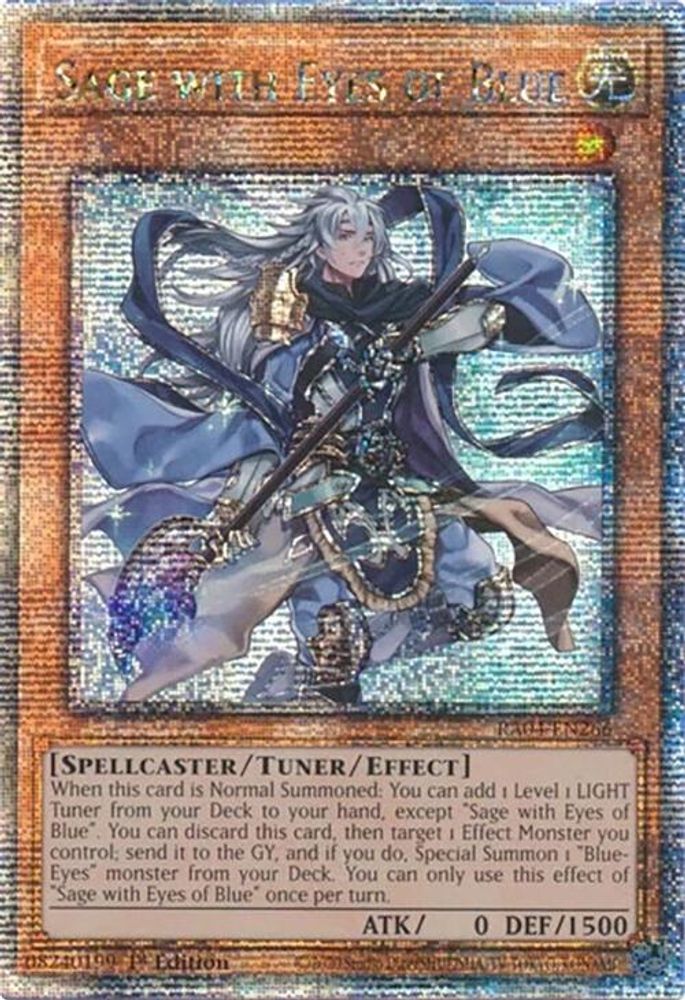 Sage with Eyes of Blue (Quarter Century Secret Rare) (RA04-EN266) - Quarter Century Secret Rare