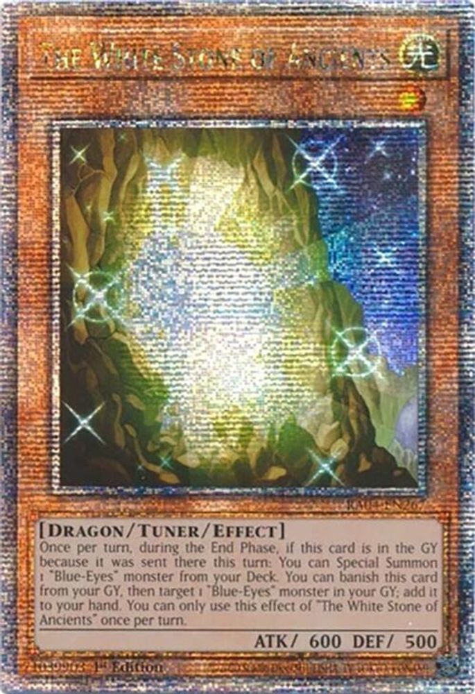 The White Stone of Ancients (Quarter Century Secret Rare) (RA04-EN267) - Quarter Century Secret Rare
