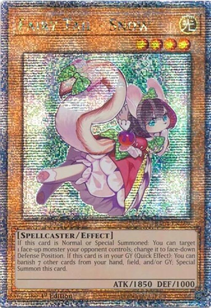 Fairy Tail - Snow (Quarter Century Secret Rare) (RA04-EN269) - Quarter Century Secret Rare