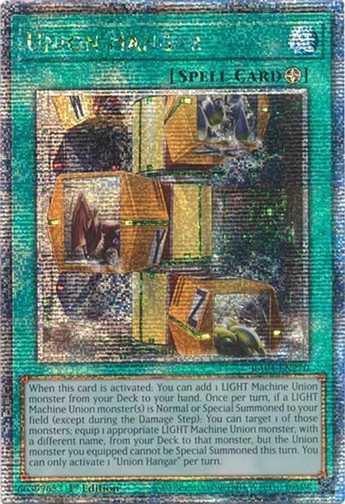 Union Hangar (Quarter Century Secret Rare) (RA04-EN270) - Quarter Century Secret Rare