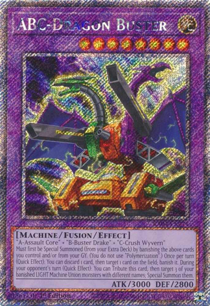 ABC-Dragon Buster (Platinum Secret Rare) (RA04-EN271) - Platinum Secret Rare