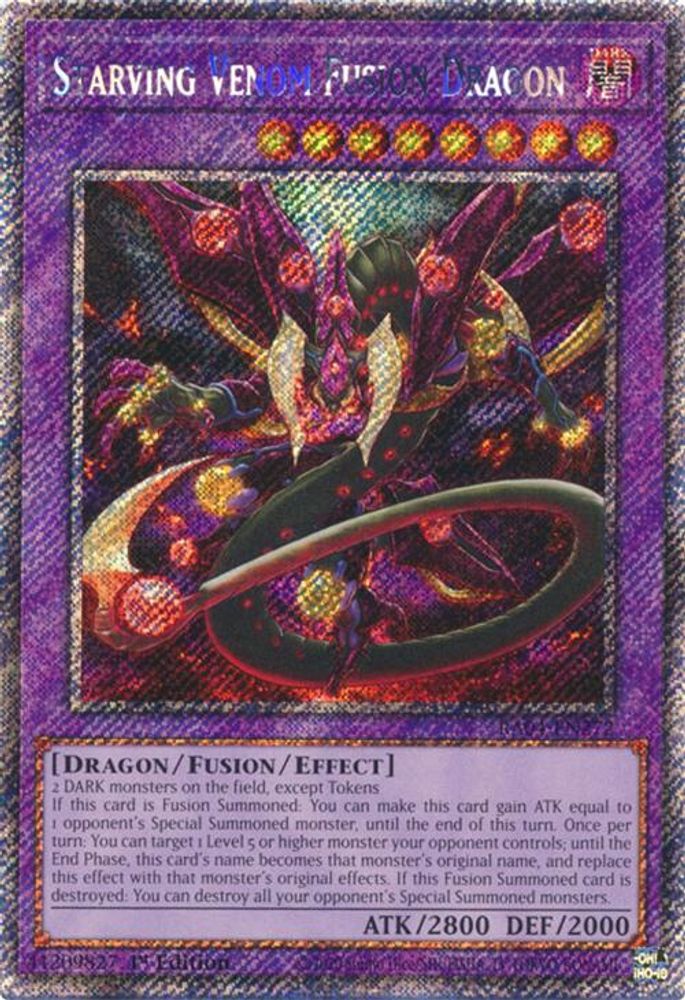 Starving Venom Fusion Dragon (Platinum Secret Rare) (RA04-EN272) - Platinum Secret Rare