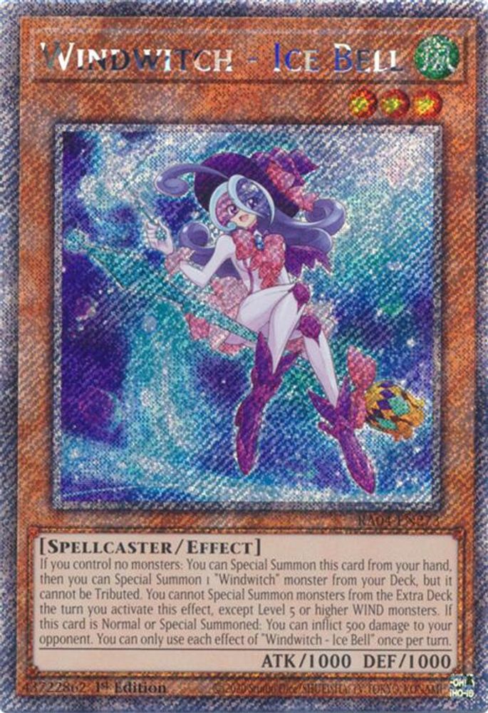 Windwitch - Ice Bell (Platinum Secret Rare) (RA04-EN273) - Platinum Secret Rare