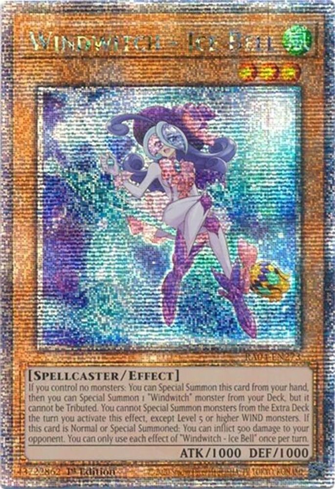 Windwitch - Ice Bell (Quarter Century Secret Rare) (RA04-EN273) - Quarter Century Secret Rare