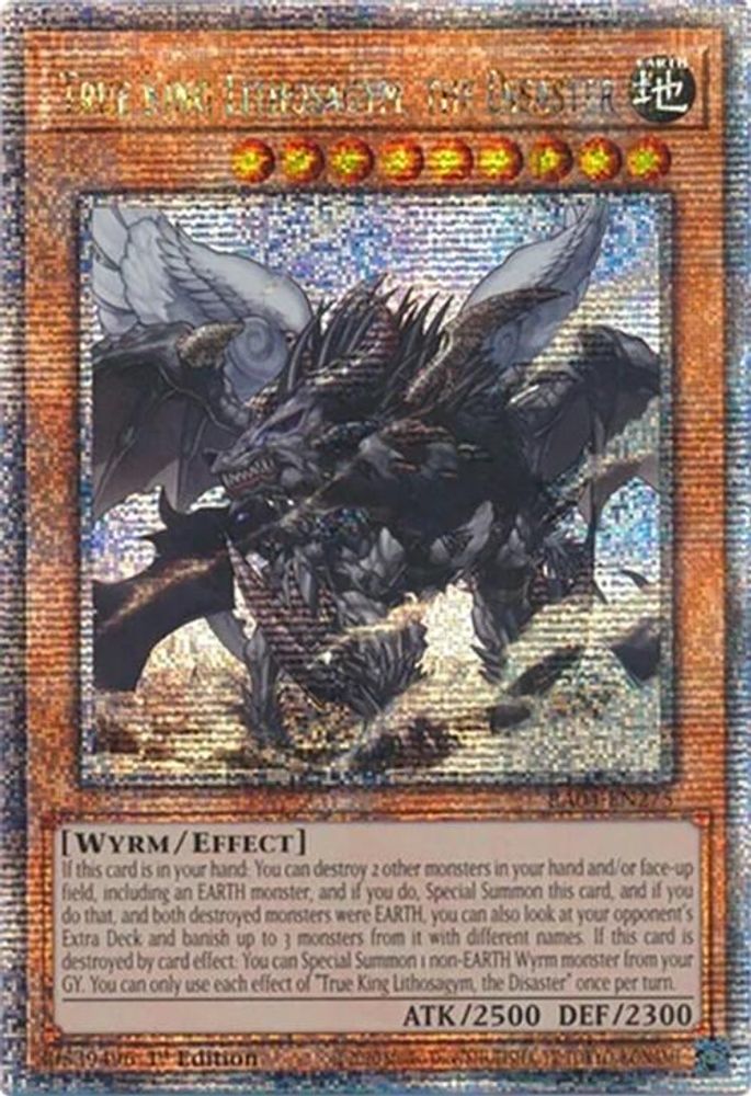 True King Lithosagym, the Disaster (Quarter Century Secret Rare) (RA04-EN275) - Quarter Century Secret Rare