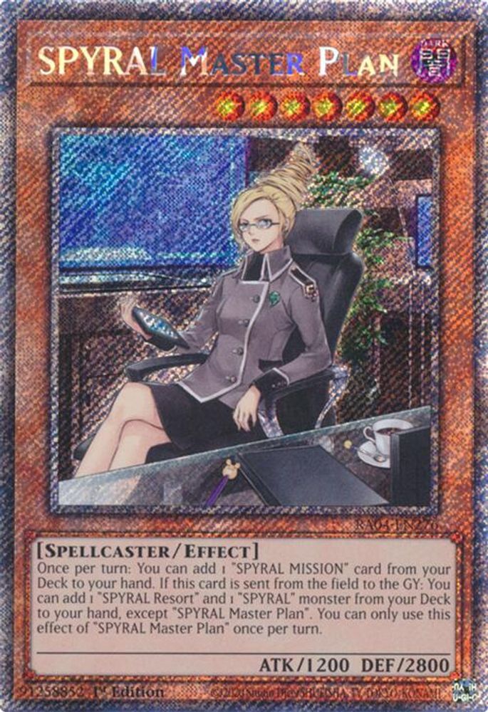 SPYRAL Master Plan (Platinum Secret Rare) (RA04-EN276) - Platinum Secret Rare