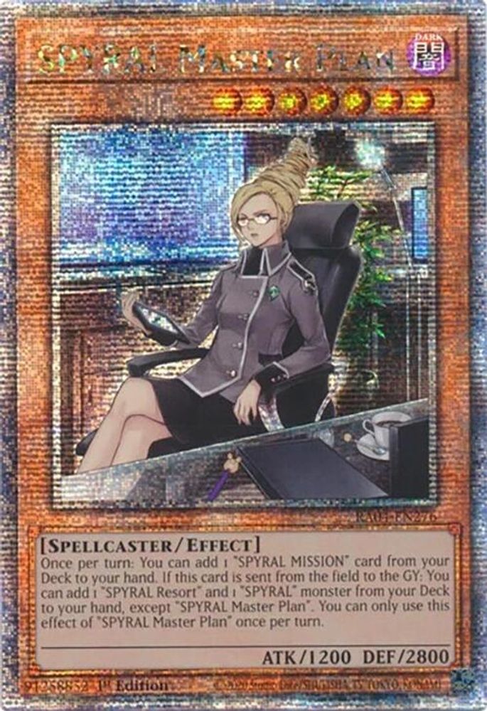 SPYRAL Master Plan (Quarter Century Secret Rare) (RA04-EN276) - Quarter Century Secret Rare