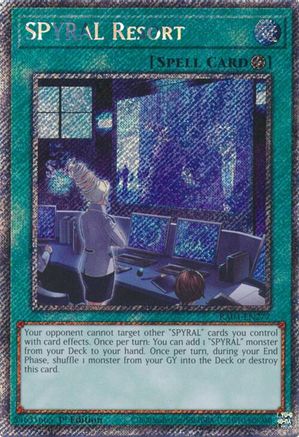 SPYRAL Resort (Platinum Secret Rare) (RA04-EN277) - Quarter Century Stampede 1st Edition