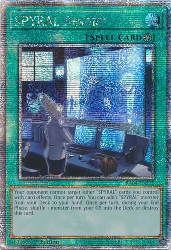 SPYRAL Resort (Quarter Century Secret Rare) (RA04-EN277) - Quarter Century Secret Rare