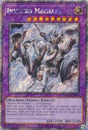 Invoked Mechaba (Platinum Secret Rare) (RA04-EN279) - Quarter Century Stampede 1st Edition