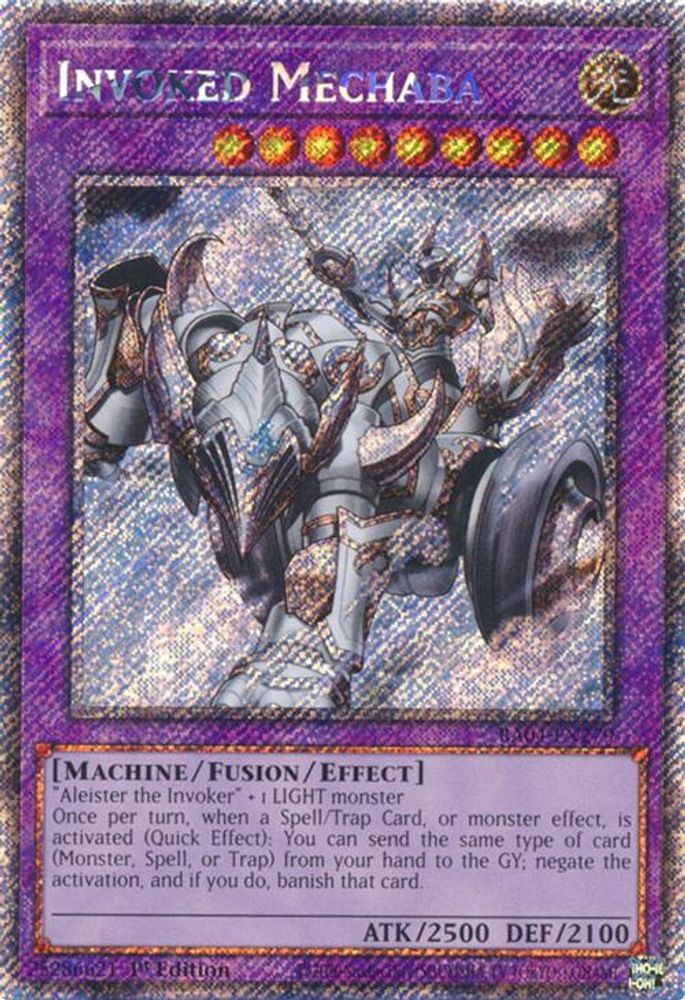 Invoked Mechaba (Platinum Secret Rare) (RA04-EN279) - Platinum Secret Rare