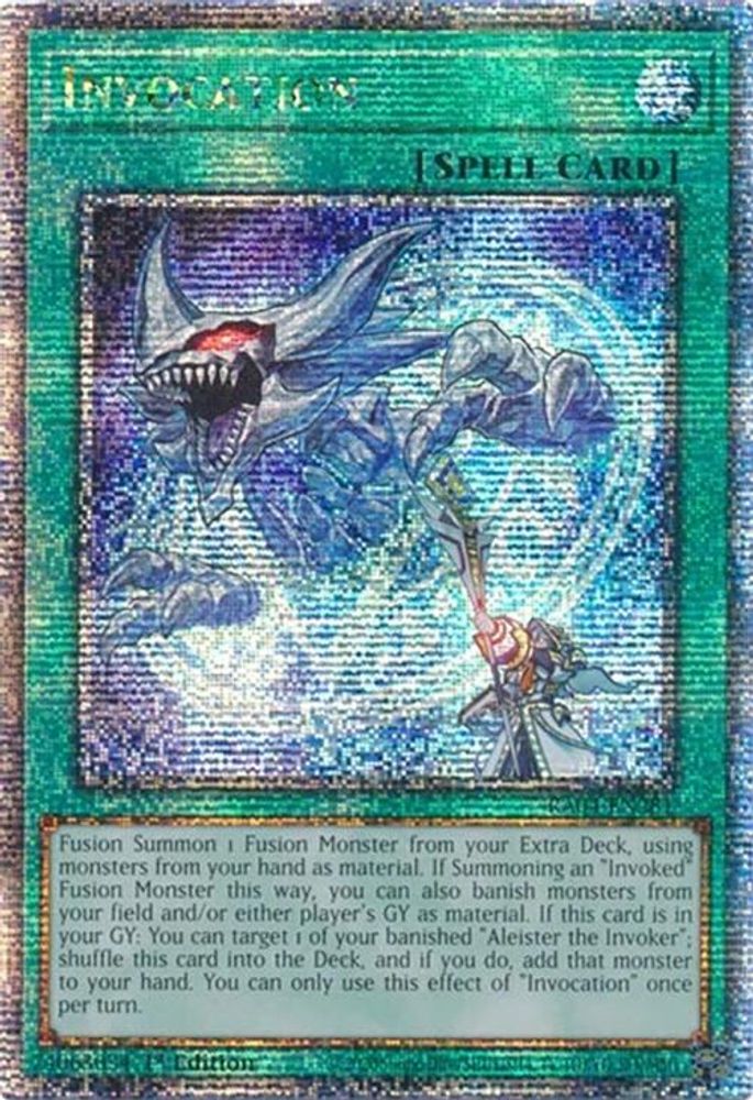 Invocation (Quarter Century Secret Rare) (RA04-EN281) - Quarter Century Secret Rare