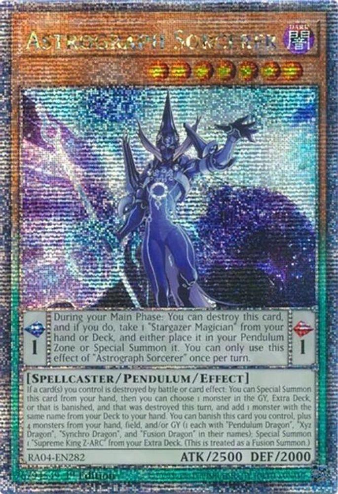 Astrograph Sorcerer (Quarter Century Secret Rare) (RA04-EN282) - Quarter Century Secret Rare
