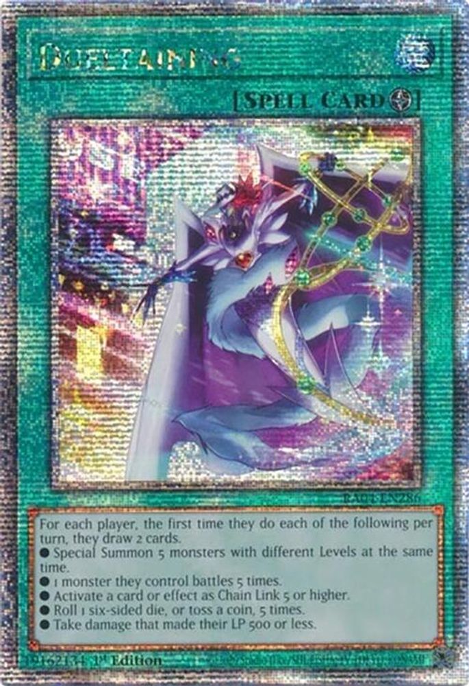 Dueltaining (Quarter Century Secret Rare) (RA04-EN286) - Quarter Century Secret Rare