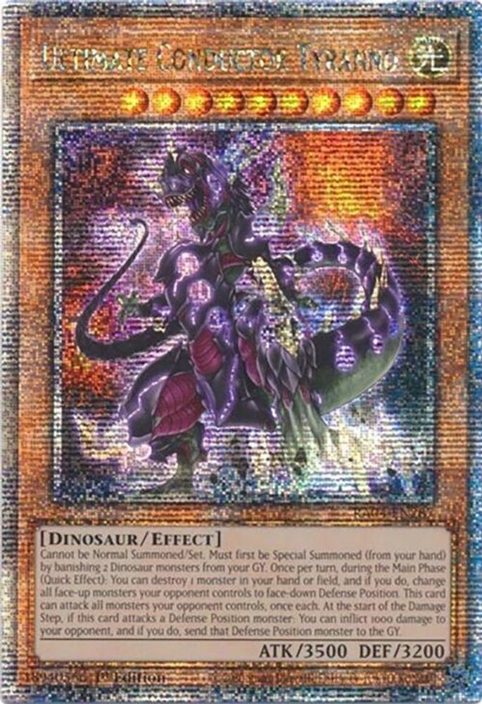 Ultimate Conductor Tyranno (Quarter Century Secret Rare) (RA04-EN287) - Quarter Century Secret Rare