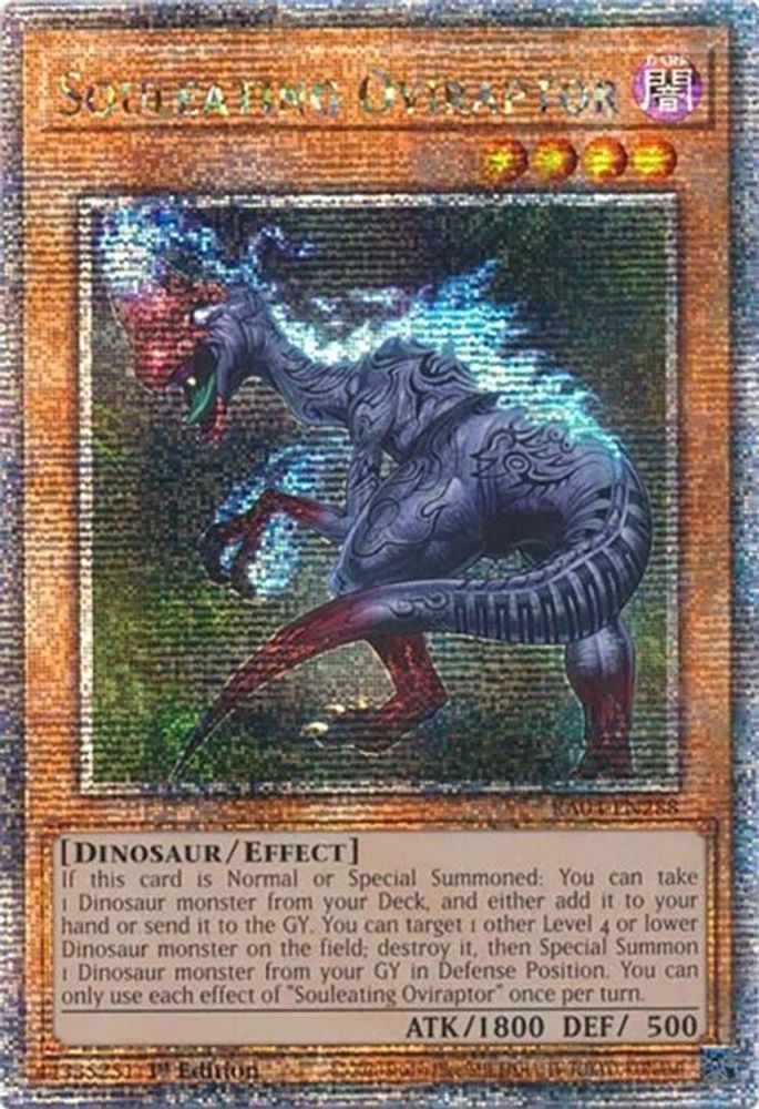 Souleating Oviraptor (Quarter Century Secret Rare) (RA04-EN288) - Quarter Century Secret Rare