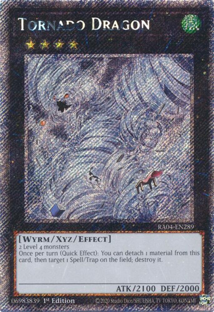 Tornado Dragon (Platinum Secret Rare) (RA04-EN289) - Platinum Secret Rare