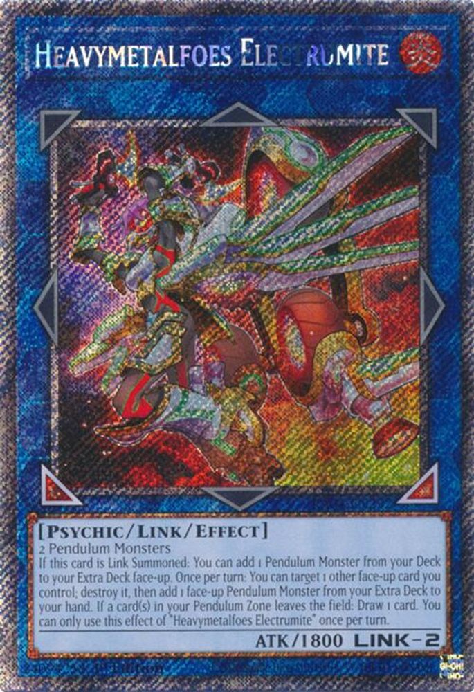 Heavymetalfoes Electrumite (Platinum Secret Rare) (RA04-EN292) - Platinum Secret Rare