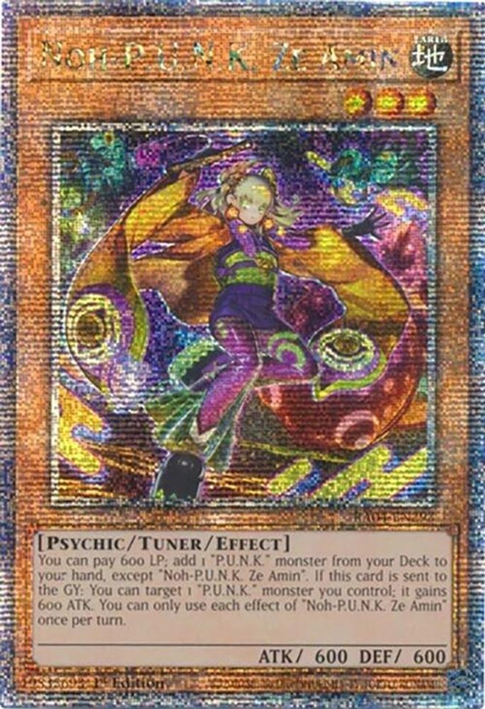 Noh-P.U.N.K. Ze Amin (Quarter Century Secret Rare) (RA04-EN293) - Quarter Century Secret Rare