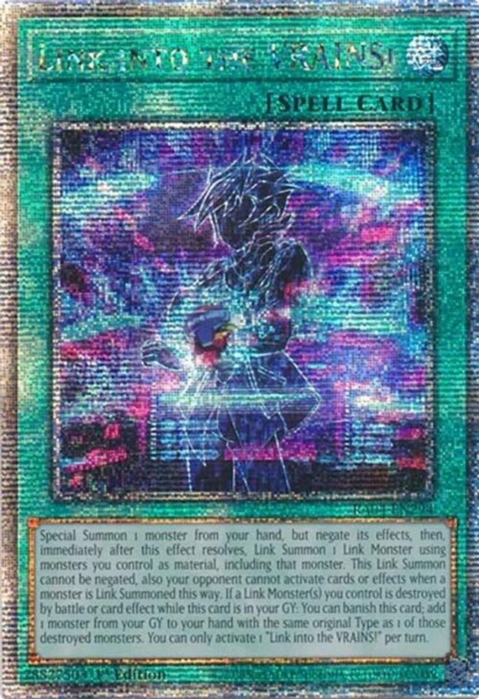 Link into the VRAINS! (Quarter Century Secret Rare) (RA04-EN294) - Quarter Century Secret Rare