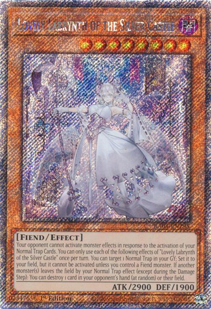 Lovely Labrynth of the Silver Castle (Platinum Secret Rare) (RA04-EN295) - Platinum Secret Rare