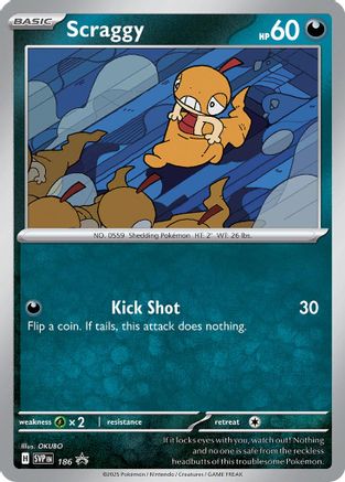 Scraggy 186  - Holofoil - Promo