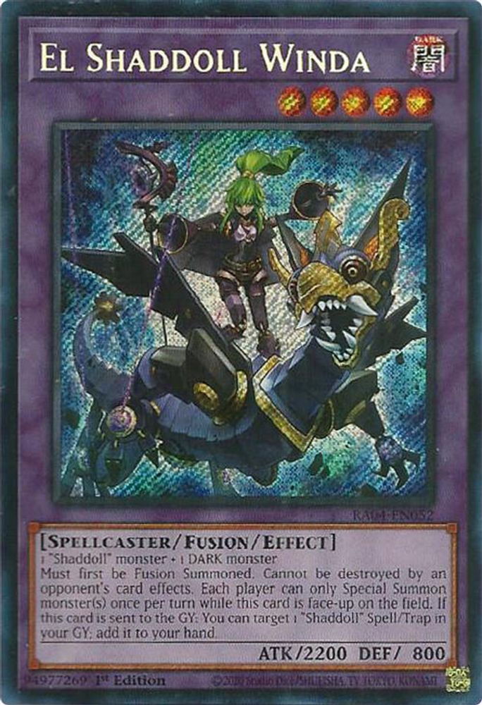 El Shaddoll Winda (Secret Rare) (RA04-EN052) - Secret Rare