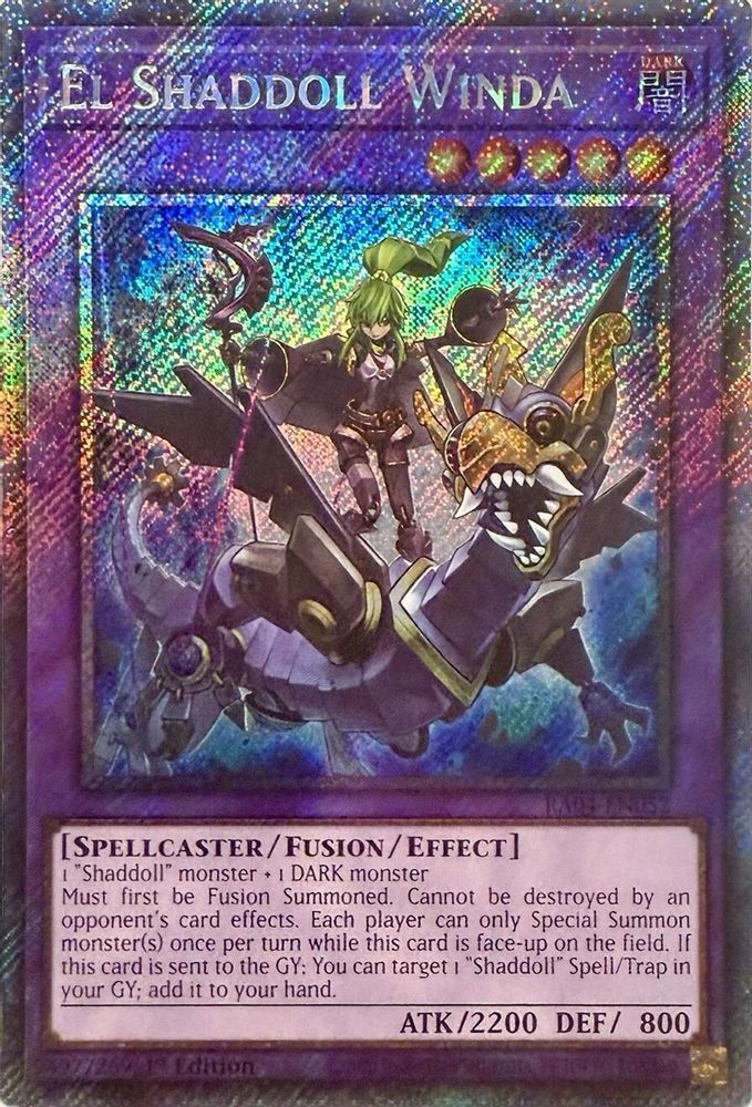 El Shaddoll Winda (Platinum Secret Rare) (RA04-EN052) - Platinum Secret Rare