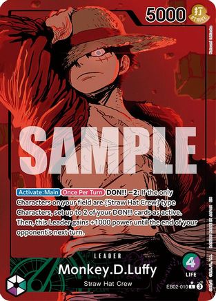 Monkey.D.Luffy (010) (Alternate Art) (EB02-010) - Leader