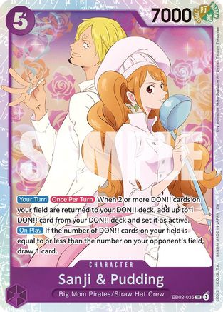 Sanji & Pudding (EB02-035) - Super Rare