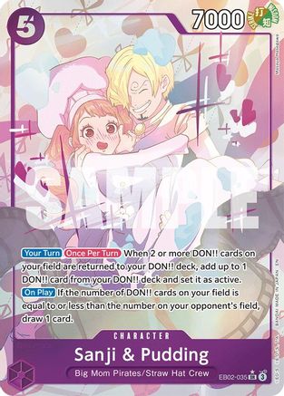 Sanji & Pudding (Alternate Art) (EB02-035) - Super Rare
