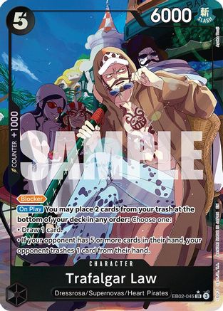 Trafalgar Law (Alternate Art) (EB02-045) - Super Rare