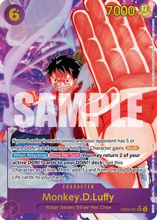 Monkey.D.Luffy (061) (Alternate Art) (EB02-061) - Secret Rare
