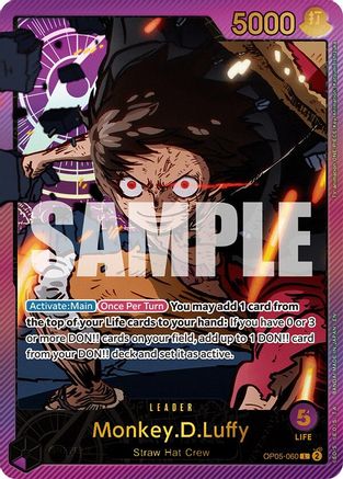 Monkey.D.Luffy (SPR) (OP05-060) - Leader