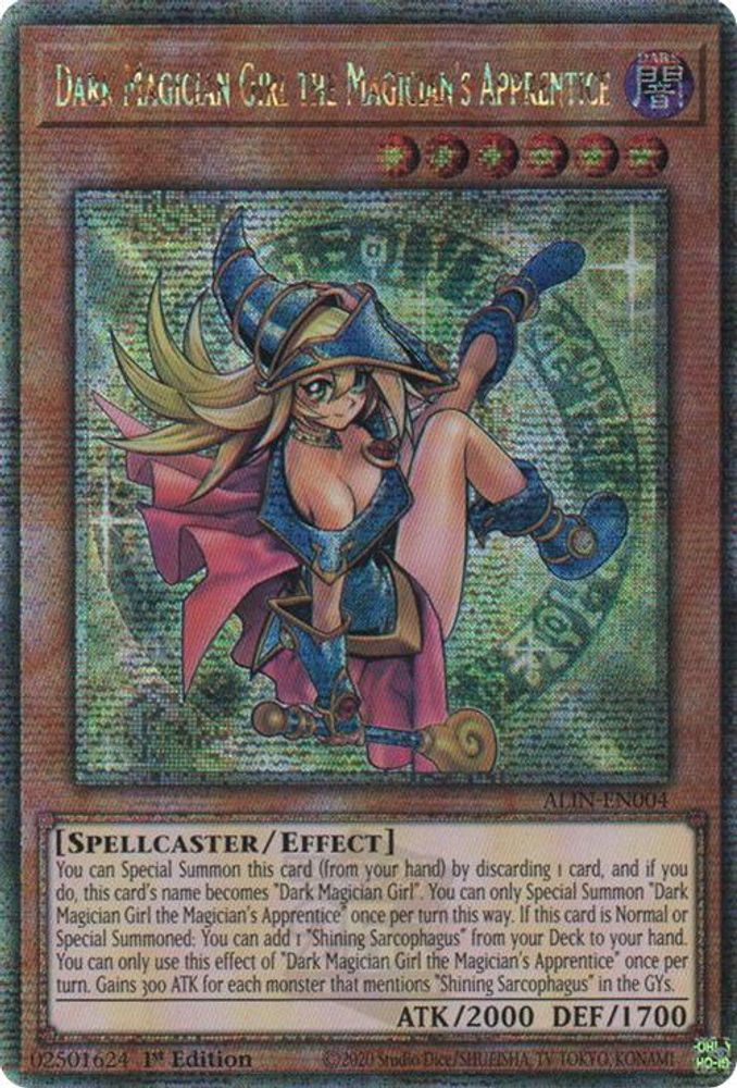 Dark Magician Girl the Magician's Apprentice (Quarter Century Secret Rare) (ALIN-EN004) - Quarter Century Secret Rare