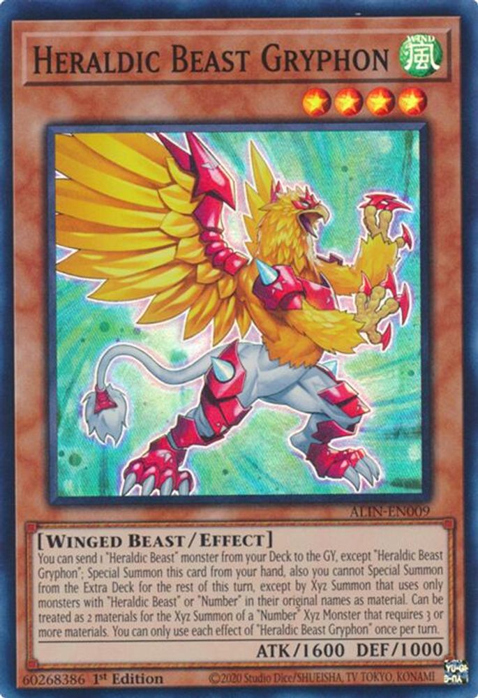 Heraldic Beast Gryphon (ALIN-EN009) - Super Rare