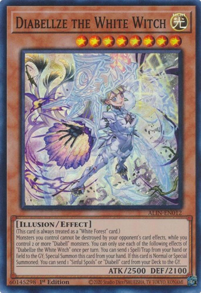 Diabellze the White Witch (ALIN-EN012) - Super Rare