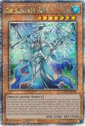 Regenesis Sage (Quarter Century Secret Rare) (ALIN-EN014) - Alliance Insight 1st Edition