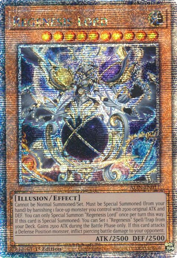 Regenesis Lord (Quarter Century Secret Rare) (ALIN-EN017) - Quarter Century Secret Rare