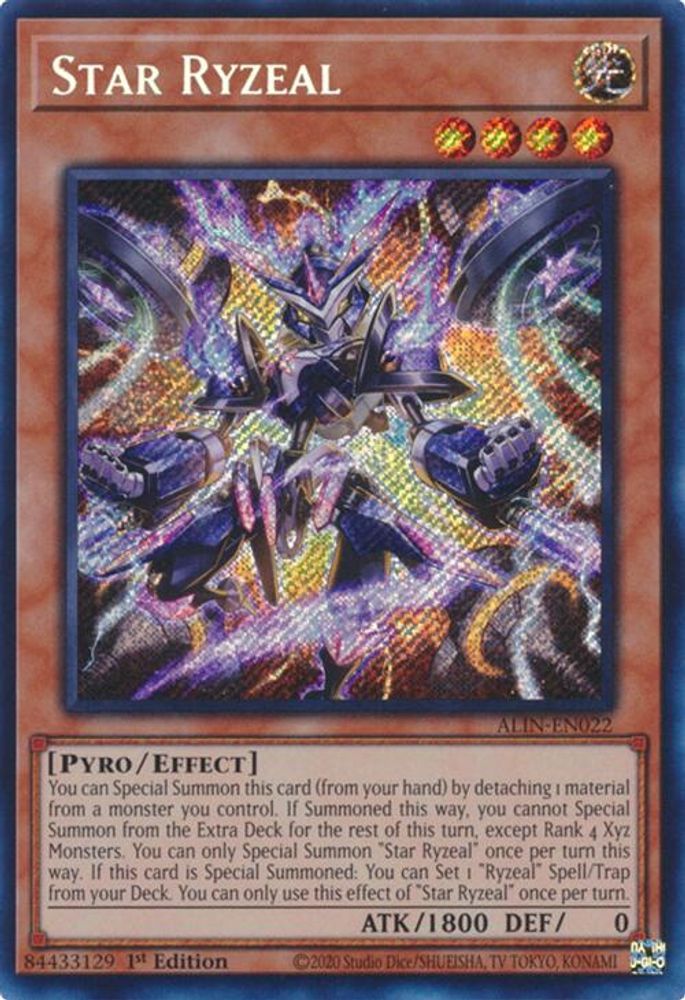 Star Ryzeal (ALIN-EN022) - Secret Rare