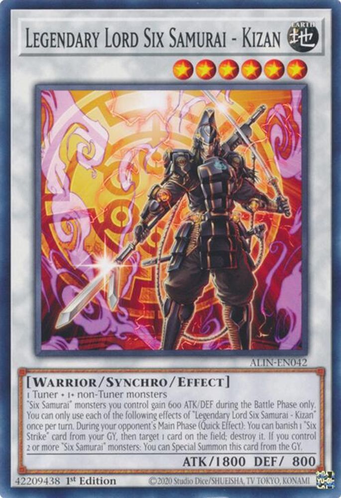 Legendary Lord Six Samurai - Kizan (ALIN-EN042) - Common