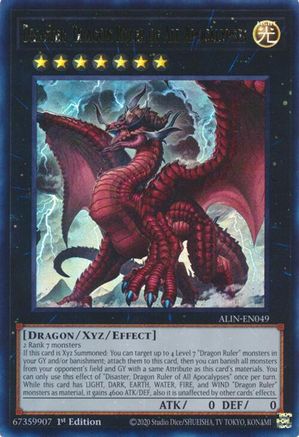 Disaster, Dragon Ruler of All Apocalypses (ALIN-EN049) - Alliance Insight 1st Edition